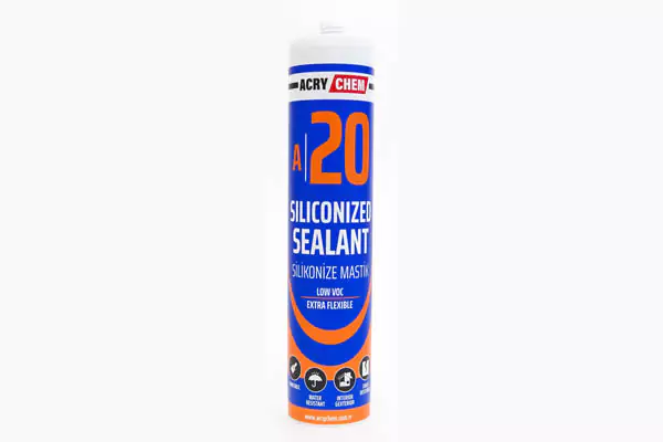 Acrychem A 20 Slikonize Mastik, 490 gr Çekomastik, Derz Dolgu Slikonu, Drençli Esnek Slikonize Mastik