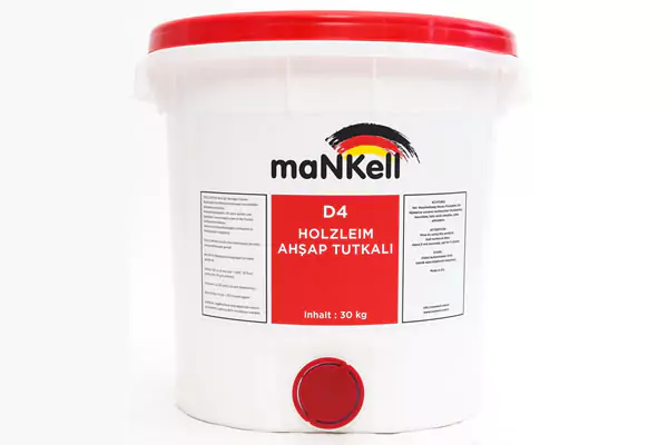 ManKell D4 Dış Cephe Ahşap Tutkalı 30 Kg, Profesyonel Ambalaj, Ahşap Ve Mdf Tutkalı, Güçlü Yapıştırıcı